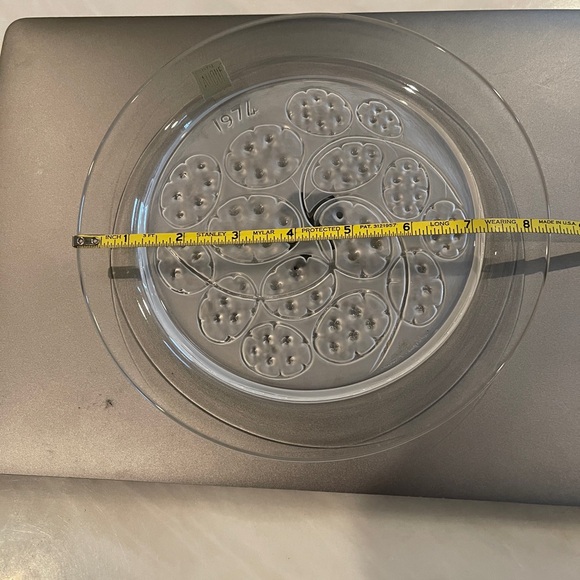 1974 Annual Plate by Lalique Cristal, SILVER PENNIES/SOUS D’ ARGENT - Picture 9 of 12